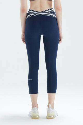 Naomi X-Cross Capri in Navy
