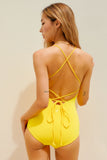 Olivia One-Piece in Yellow